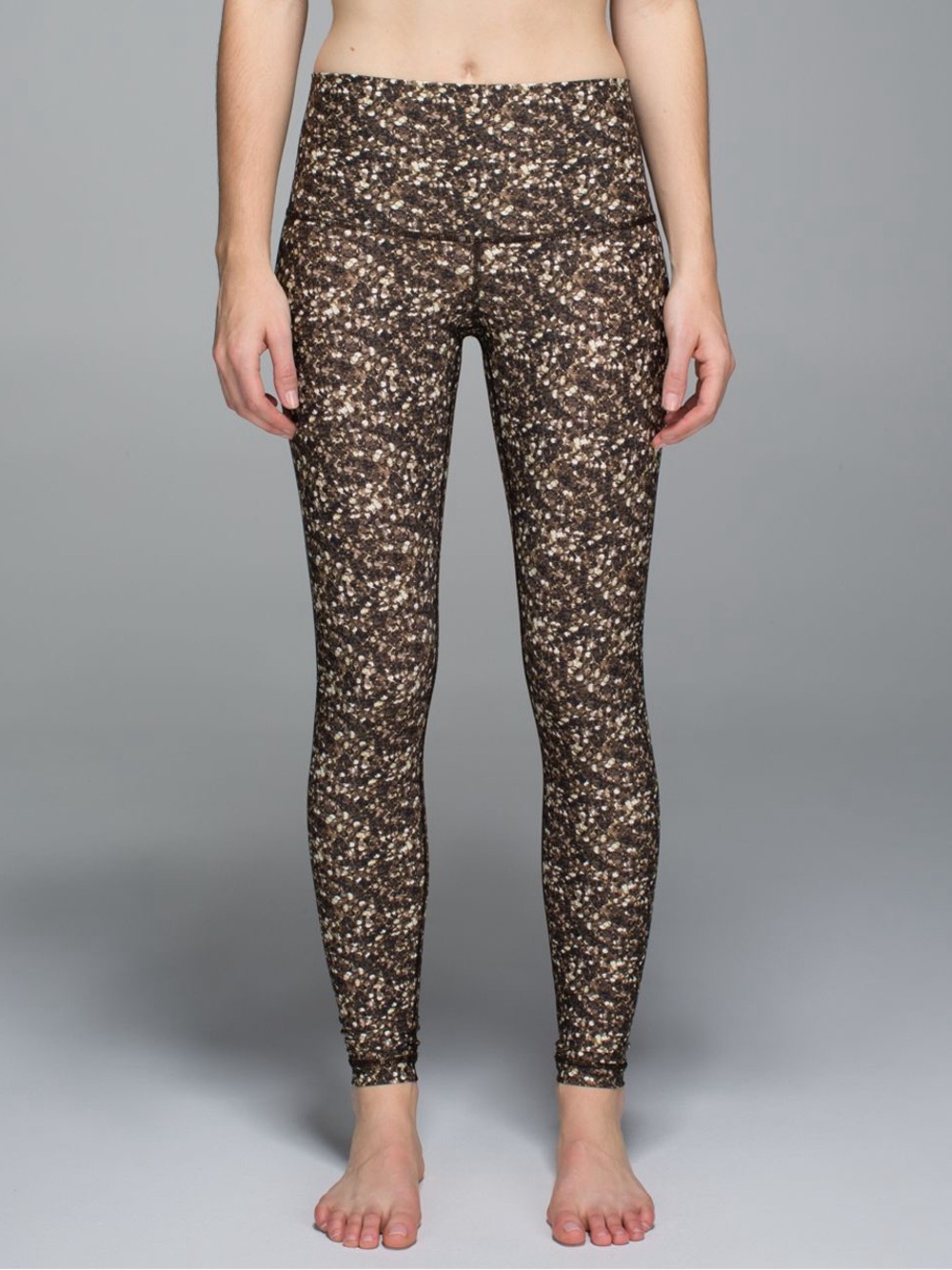 Lululemon Shine Tight Roll Down Shimmy Shimmer Multi